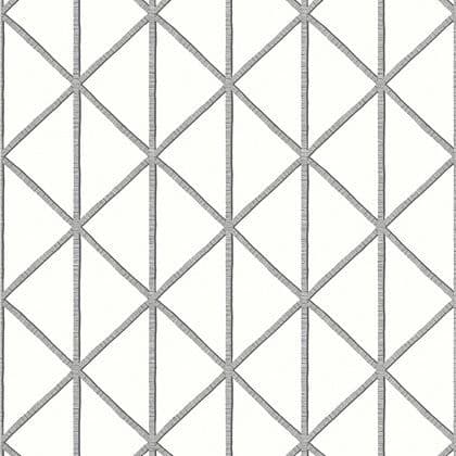 Thibaut Box Kite  Wallpaper in Black