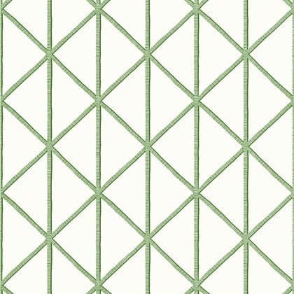 Thibaut Box Kite  Wallpaper in Emerald Green