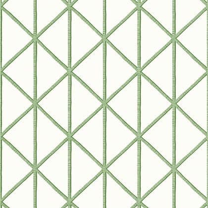 Thibaut Box Kite  Wallpaper in Emerald Green