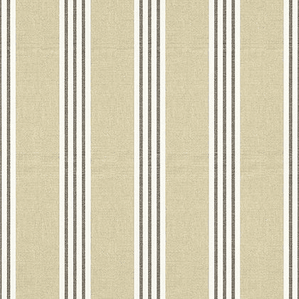 Thibaut Canvas Stripe Wallpaper in Black