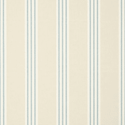 Thibaut Canvas Stripe Wallpaper in Spa Blue and Beige . uk