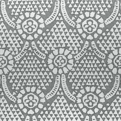 Thibaut Chamomile Fabric in Grey
