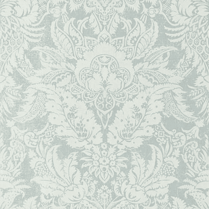 Thibaut Chardonnet Damask Wallpaper in Aqua