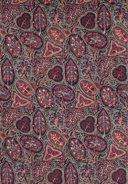 Thibaut Cochin Fabric in Blue & Red