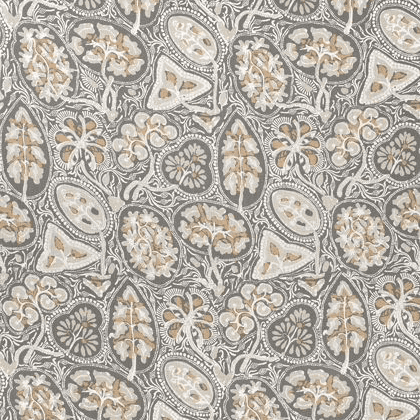 Thibaut Cochin Fabric in Grey