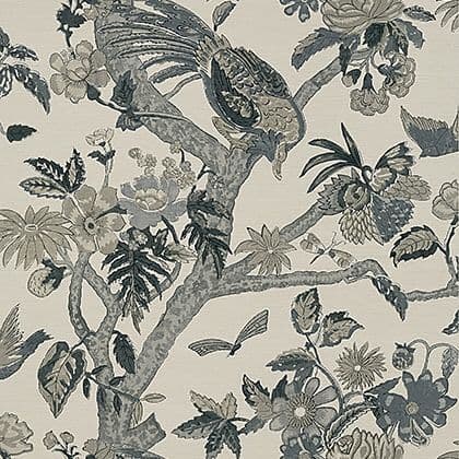 Thibaut Coromandel Wallpaper in Grey