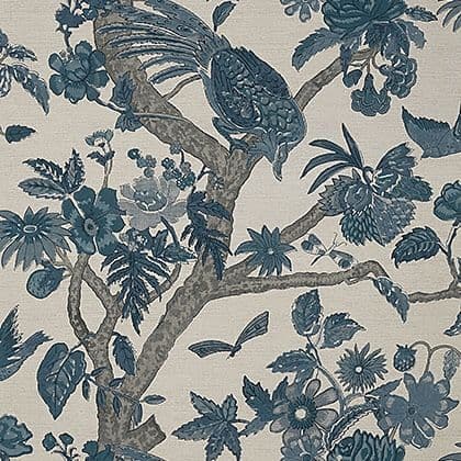 Thibaut Coromandel Wallpaper in Slate Blue