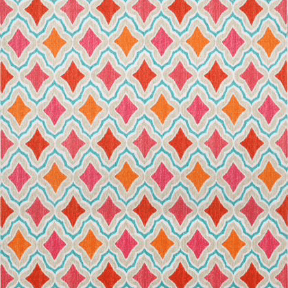 Thibaut Cruising Fabric in Orange & Pink