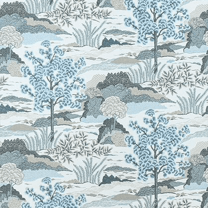 Thibaut Daintree Fabric in Aqua