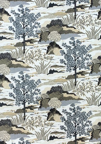 Thibaut Daintree Fabric in Grey