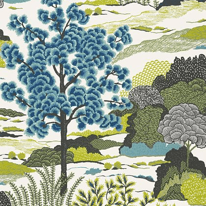 Thibaut Daintree Wallpaper in Bluemoon