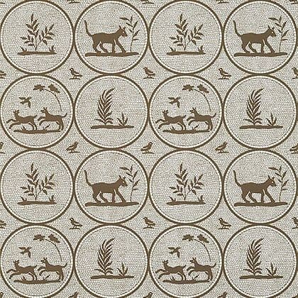 Thibaut Dooley Wallpaper in Brown