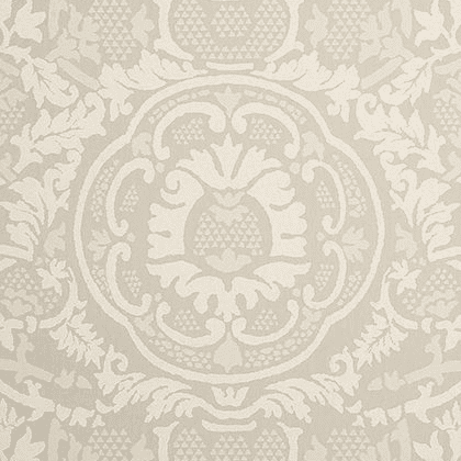 Thibaut Earl Damask Wallpaper in Flax