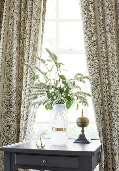 Thibaut Fair Isle Fabric in Aqua