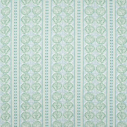 Thibaut Fair Isle Fabric in Green and Blue