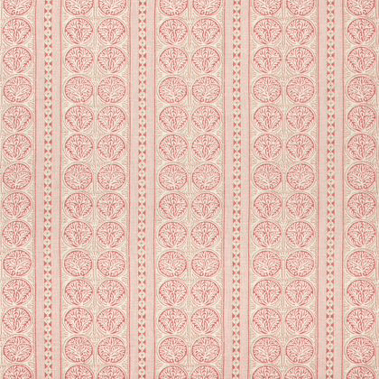 Thibaut Fair Isle Fabric in Red