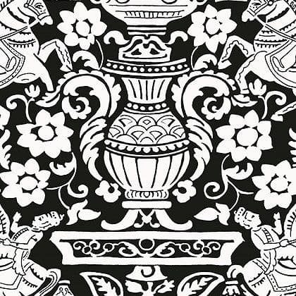 Thibaut Galway Wallpaper in Black