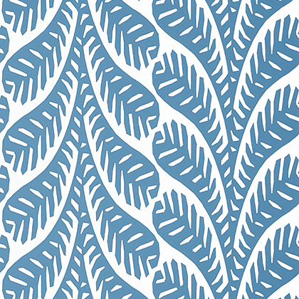 Thibaut Ginger Wallpaper in Blue