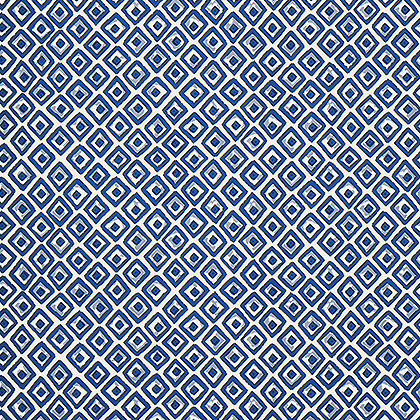 Thibaut Indian Diamond Wallpaper in Blue