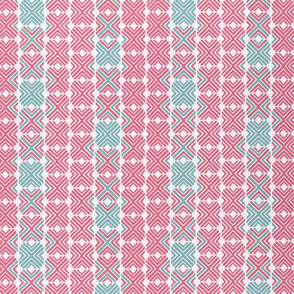 Thibaut Jinx Fabric in Peony and Pool