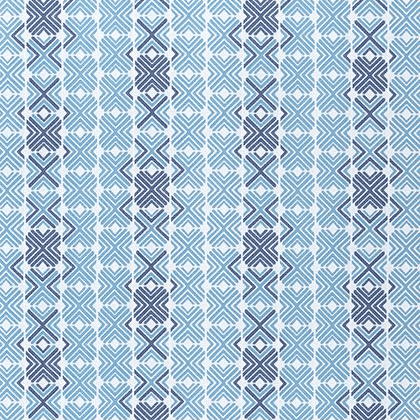 Thibaut Jinx Fabric in Sky and Royal Blue