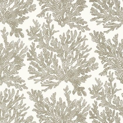 Thibaut Marine Coral  Wallpaper in Beige