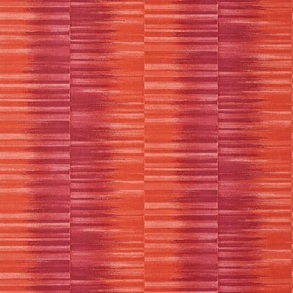 Thibaut Mekong Stripe  Wallpaper in Pink and Coral