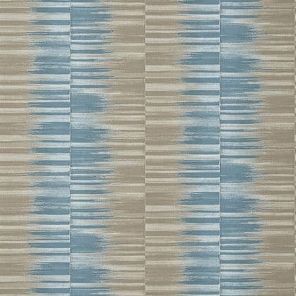 Thibaut Mekong Stripe Wallpaper in Spa Blue and Beige