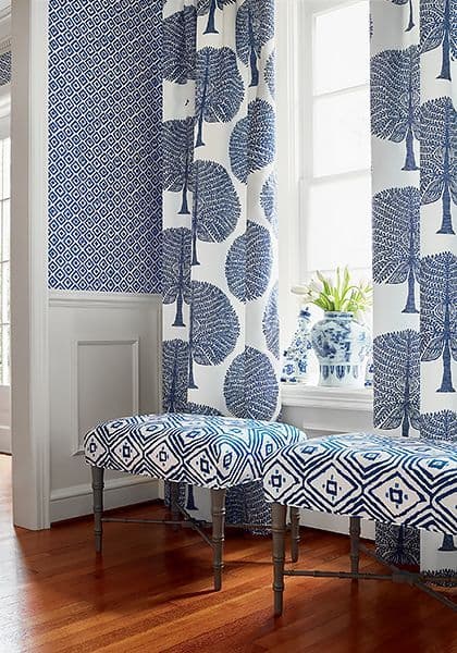 Thibaut Mulberry Tree Fabric in Green