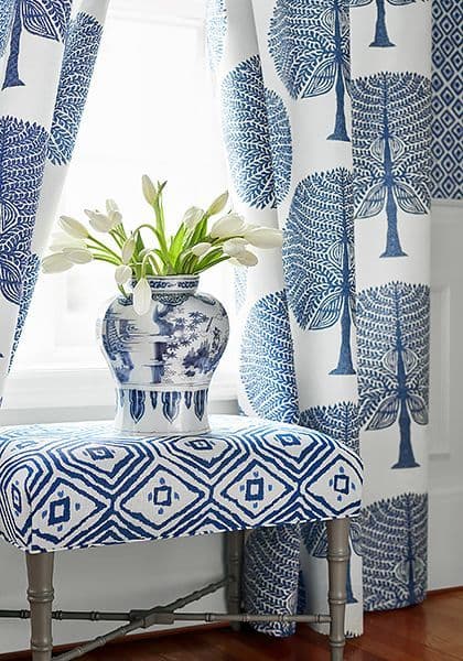 Thibaut Mulberry Tree Fabric in Green