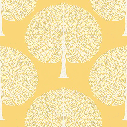 Thibaut Mulberry Tree Wallpaper in Yellow
