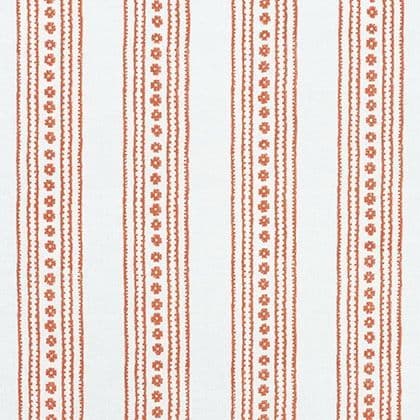 Thibaut New Haven Stripe Linen in Coral