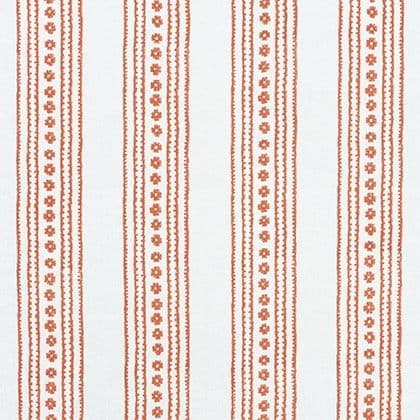 Thibaut New Haven Stripe Linen in Coral