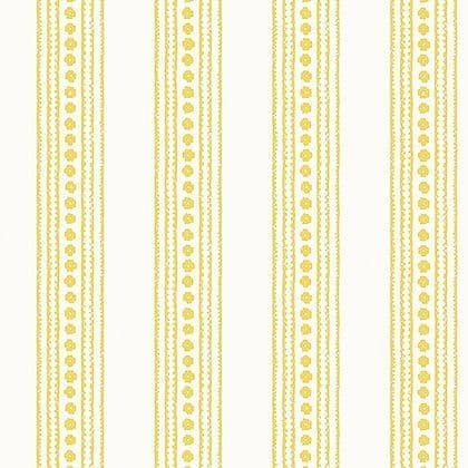 Thibaut New Haven Stripe Wallpaper in Yellow