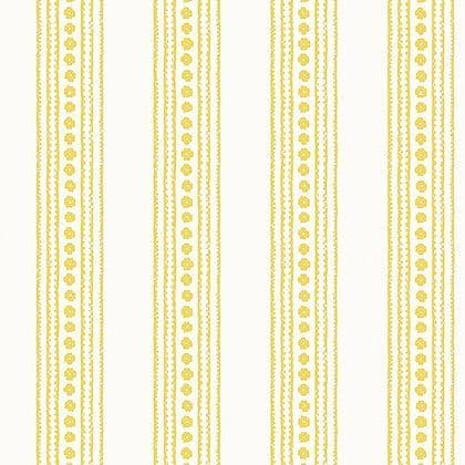 Thibaut New Haven Stripe Wallpaper in Yellow