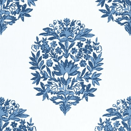 Thibaut Ridgefield Fabric in Blue