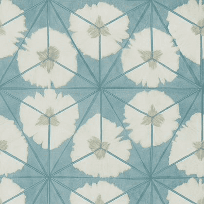 Thibaut Sunburst Wallpaper in Aqua