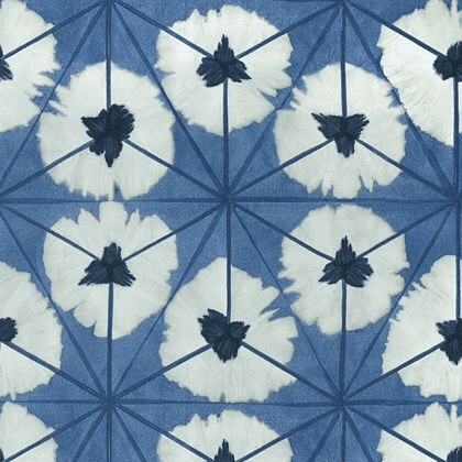 Thibaut Sunburst Wallpaper in Navy